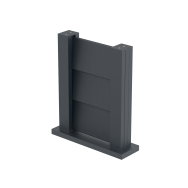 Próbka ogrodzenia 0,3x0,4m wolnostojąca dla listew żaluzjowych FG/L8x120