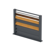 Próbka ogrodzenia 1x0,9m wolnostojąca