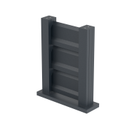 Próbka ogrodzenia 0,3x0,4m wolnostojąca dla lameli żaluzjowych FG/L2S20x120