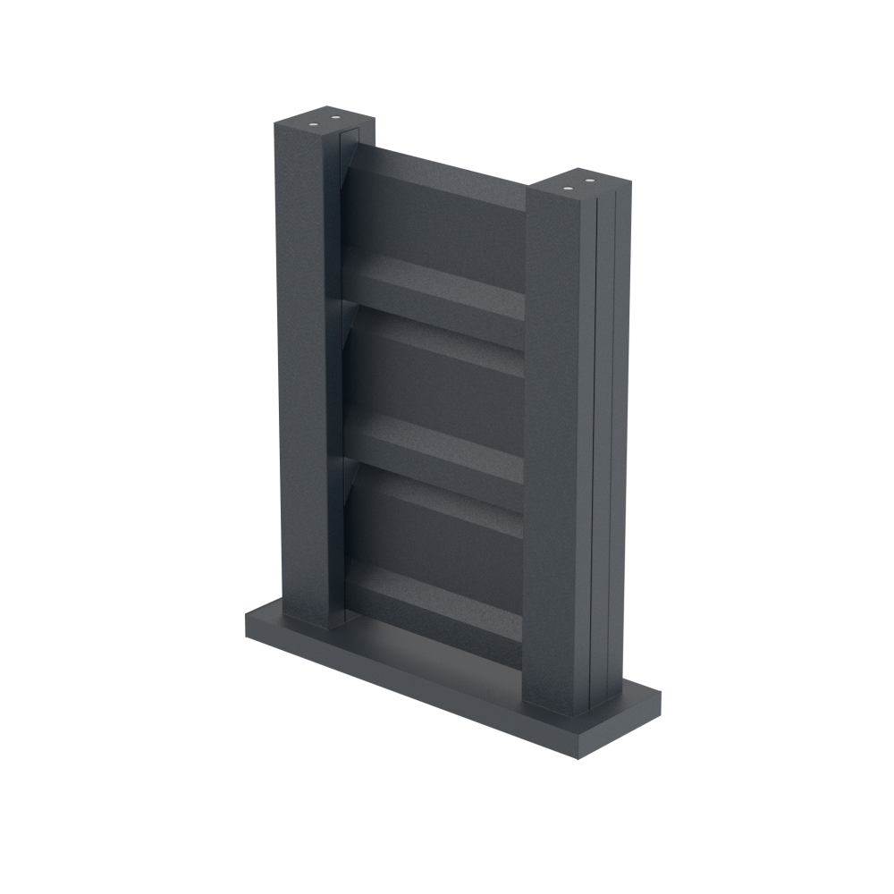 Próbka ogrodzenia 0,3x0,4m wolnostojąca dla lameli żaluzjowych FG/L2S20x120