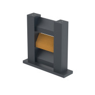 Próbka ogrodzenia 0,3x0,4m wolnostojąca dla listew żaluzjowych FG/L1S20x105