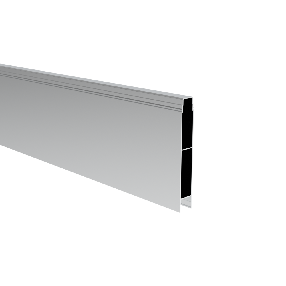 Aluminiowe wypełnienie ogrodzenia, 20 x 120 - 6,0 m - Naturalne