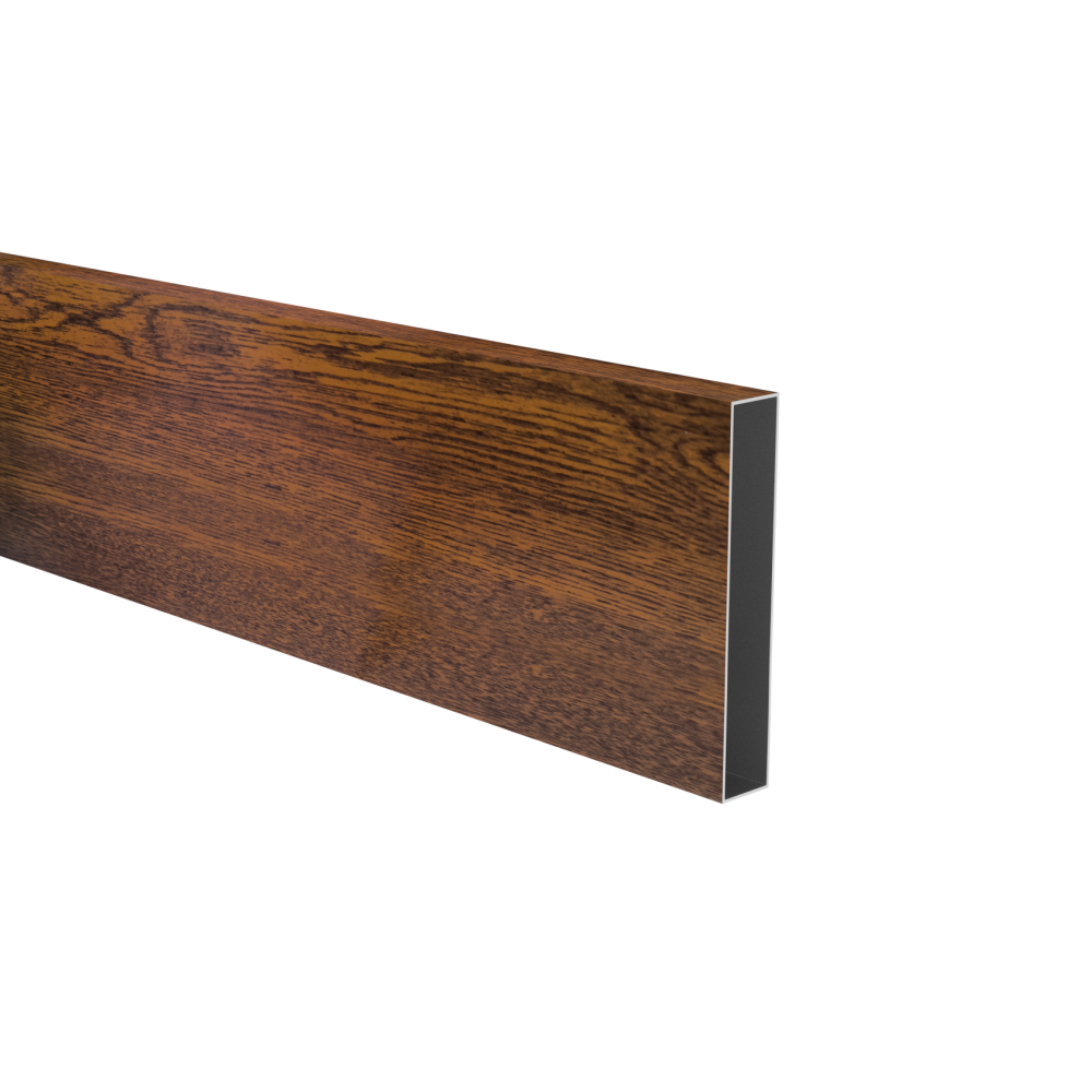 Aluminiowy wypełniacz ogrodzenia 20x120x1,2 - 6000mm ciemny orzech