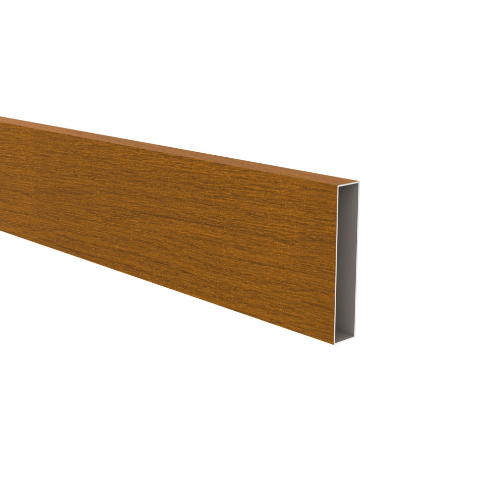 Wypełniacz aluminiowy do ogrodzeń 20x100x1,2 - 6000mm złoty dąb