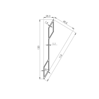 Aluminiowe żaluzje ogrodzeniowe 20x120-2500mm