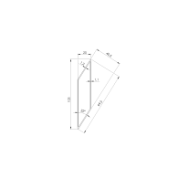 Aluminiowe żaluzje ogrodzeniowe 20x105-2500mm