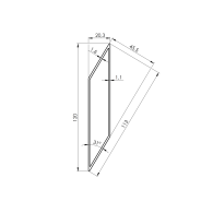 Aluminiowe żaluzje ogrodzeniowe 20x120-3000mm