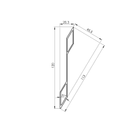 Aluminiowe żaluzje ogrodzeniowe 20x120-3000mm