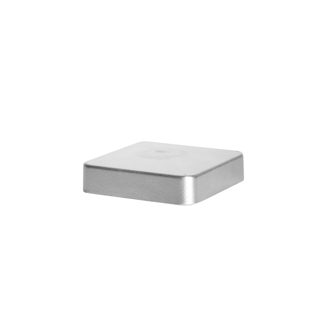 Słupek aluminiowy 100x100 płaski - naturalny