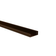 Aluminiowy adapter ogrodzeniowy do wypełniacza - 6000 mm szyna maskująca brązowa