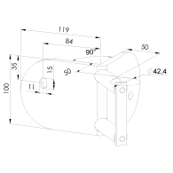 Kotwienie boczne okrągłe zewnętrzne