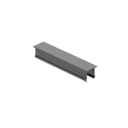 Aluminiowa zaślepka ogrodzenia pionowego, 20 x 100 - Antracyt RAL 7016