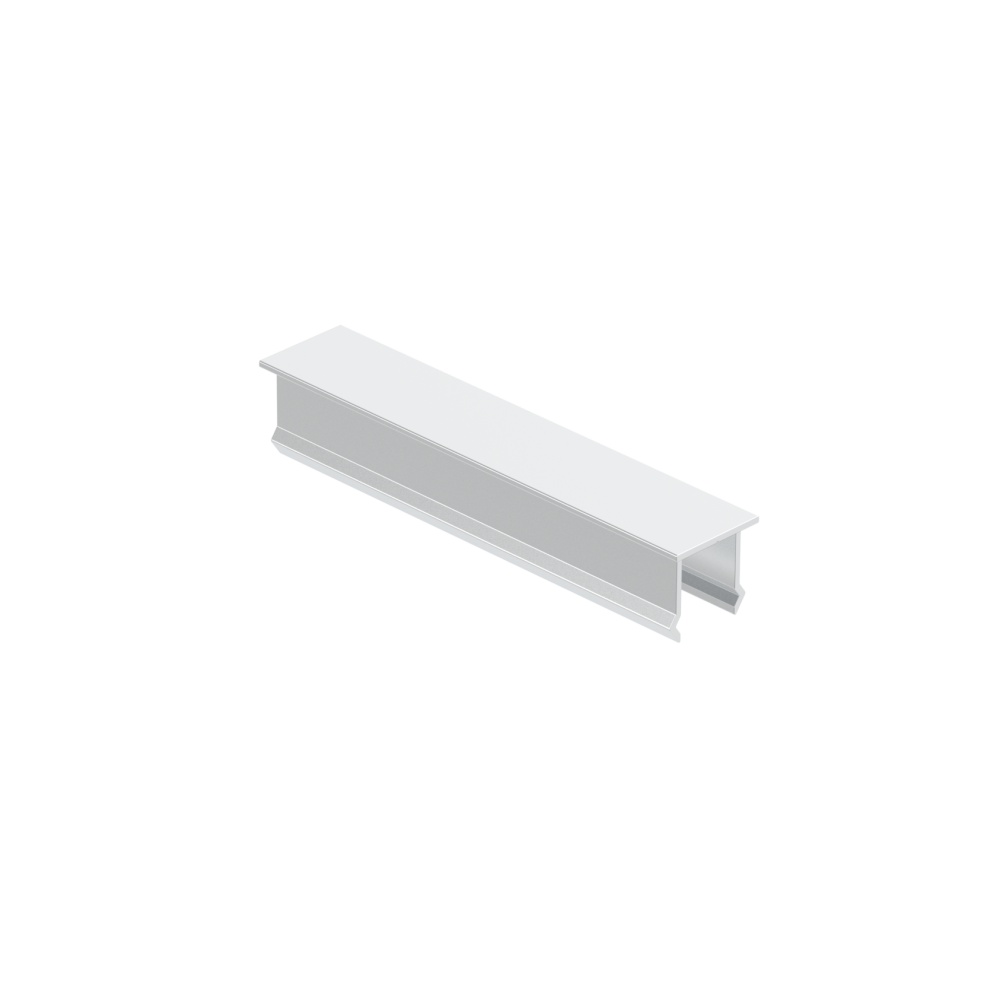 Aluminiowa zaślepka ogrodzenia pionowego, 20 x 100 - szary RAL 9006