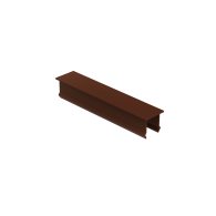 Aluminiowa zaślepka ogrodzenia pionowego, 20 x 100 - Brązowy RAL 8017