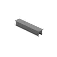 Aluminiowa zaślepka ogrodzenia pionowego, 20 x 120 - Antracyt RAL 7016