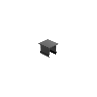 Aluminiowa osłona do pionowego ogrodzenia i narożnej szyny elewacyjnej, 20x20 - Antracyt R7016