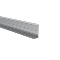 Aluminiowy adapter ogrodzeniowy do wypełnienia 40 mm i do systemu fasadowego, 45 x 20 - 6,0 m - Naturalny