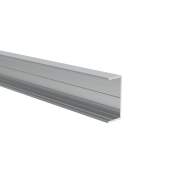 Aluminiowy adapter ogrodzeniowy do wypełnienia 40 mm i do systemu fasadowego, 45 x 20 - 6,0 m - Naturalny