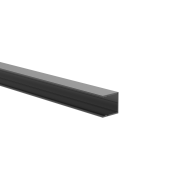 Aluminiowy adapter ogrodzeniowy do wypełnienia 20 mm i do systemu fasadowego, 25 x 25 - 6,0 m - Antracyt RAL 7016