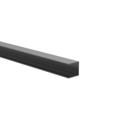 Aluminiowy adapter ogrodzeniowy do wypełnienia 20 mm i do systemu fasadowego, 25 x 25 - 6,0 m - Antracyt RAL 7016