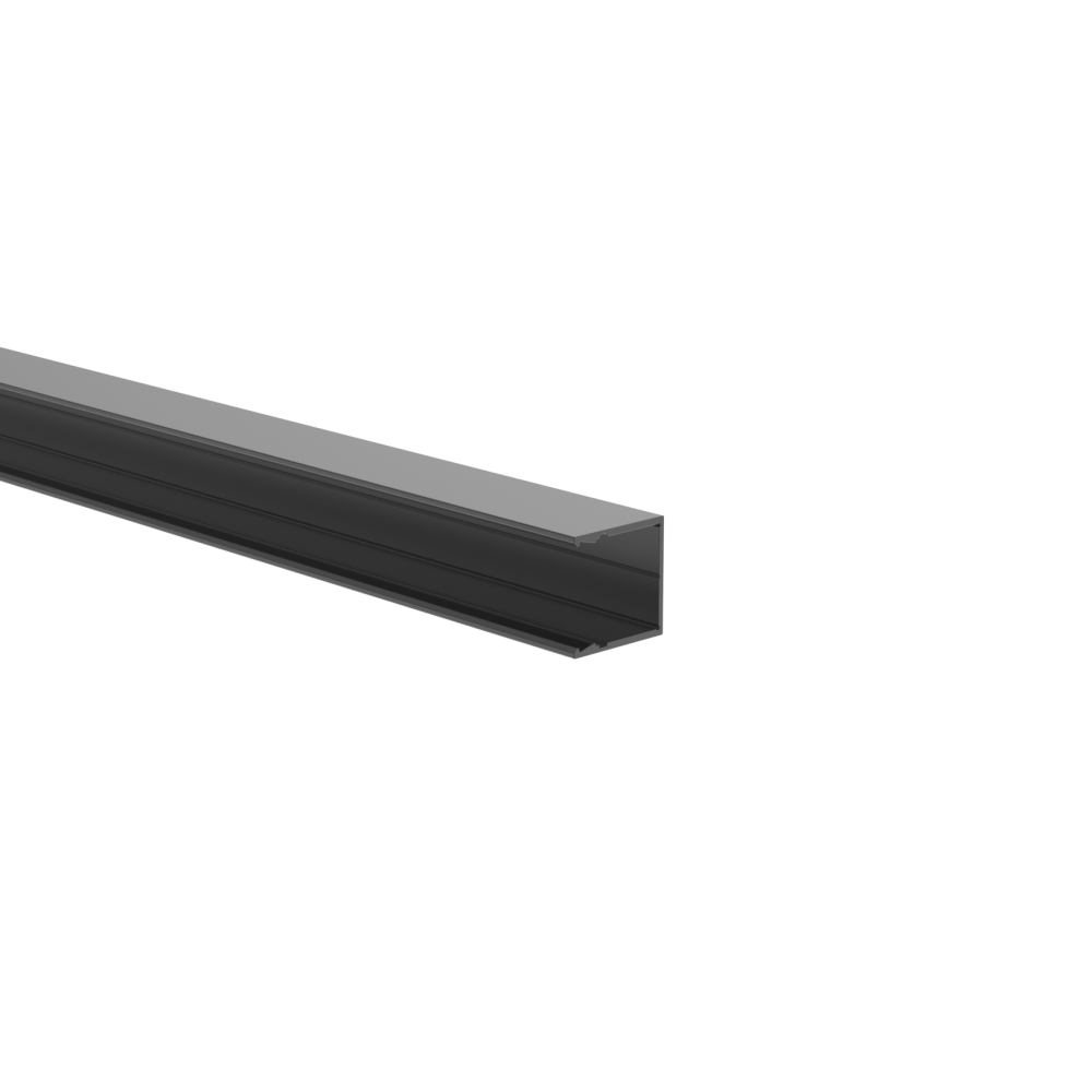 Aluminiowy adapter ogrodzeniowy do wypełnienia 20 mm i do systemu fasadowego, 25 x 25 - 6,0 m - Antracyt RAL 7016