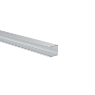 Aluminiowy adapter ogrodzeniowy do wypełnienia 20 mm i do systemu fasadowego, 25 x 25 - 6,0 m - Naturalny