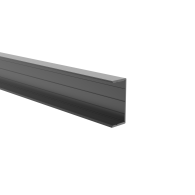 Aluminiowy adapter ogrodzeniowy do paneli 40 mm i systemu fasadowego, 45 x 20 - 6,0 m - Antracyt RAL 7016