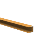 Adapter ogrodzenia aluminiowego do wypełnienia 20 mm i do systemu fasadowego, 25 x 25 - 6,0 m - dekor drewna LIGHT OAK - W02