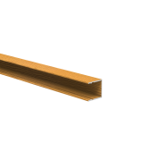 Adapter ogrodzenia aluminiowego do wypełnienia 20 mm i do systemu fasadowego, 25 x 25 - 6,0 m - dekor drewna LIGHT OAK - W02