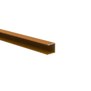Aluminiowy adapter ogrodzeniowy do wypełnienia 20 mm i do systemu fasadowego, 25 x 25 - 6,0 m - dekor drewna ZŁOTY DĄB - W03