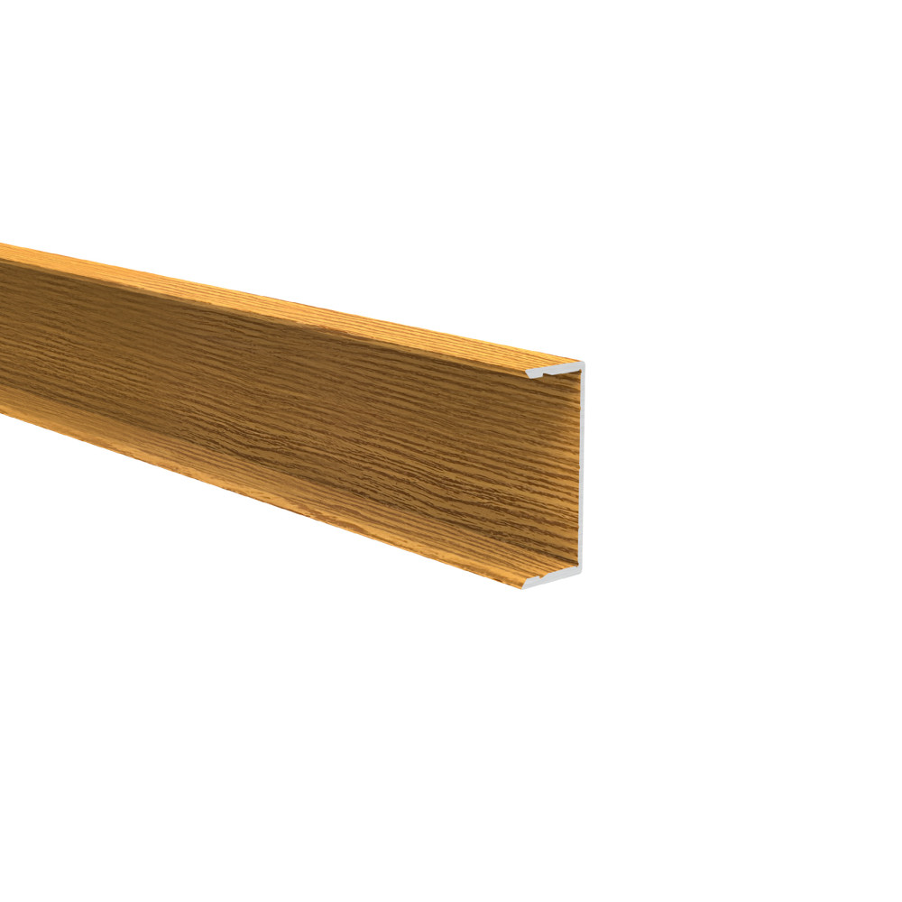 Aluminiowy adapter ogrodzeniowy do paneli 40 mm i systemu fasadowego, 45 x 20 - 6,0 m - dekor drewna LIGHT OAK - W02