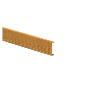 Aluminiowa listwa elewacyjna, 25 x 6 - 6,0 m - dekor drewna DĄB JASNY - W02