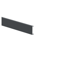 Aluminiowa listwa elewacyjna, 25 x 6 - 6,0 m - Antracyt RAL 7016
