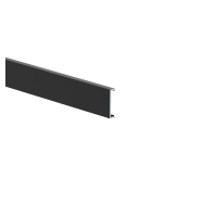Aluminiowa listwa elewacyjna, 25 x 6 - 6,0 m - Czarny RAL 9005