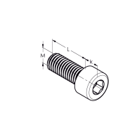 Śruba z łbem sześciokątnym, AISI304, M10x60