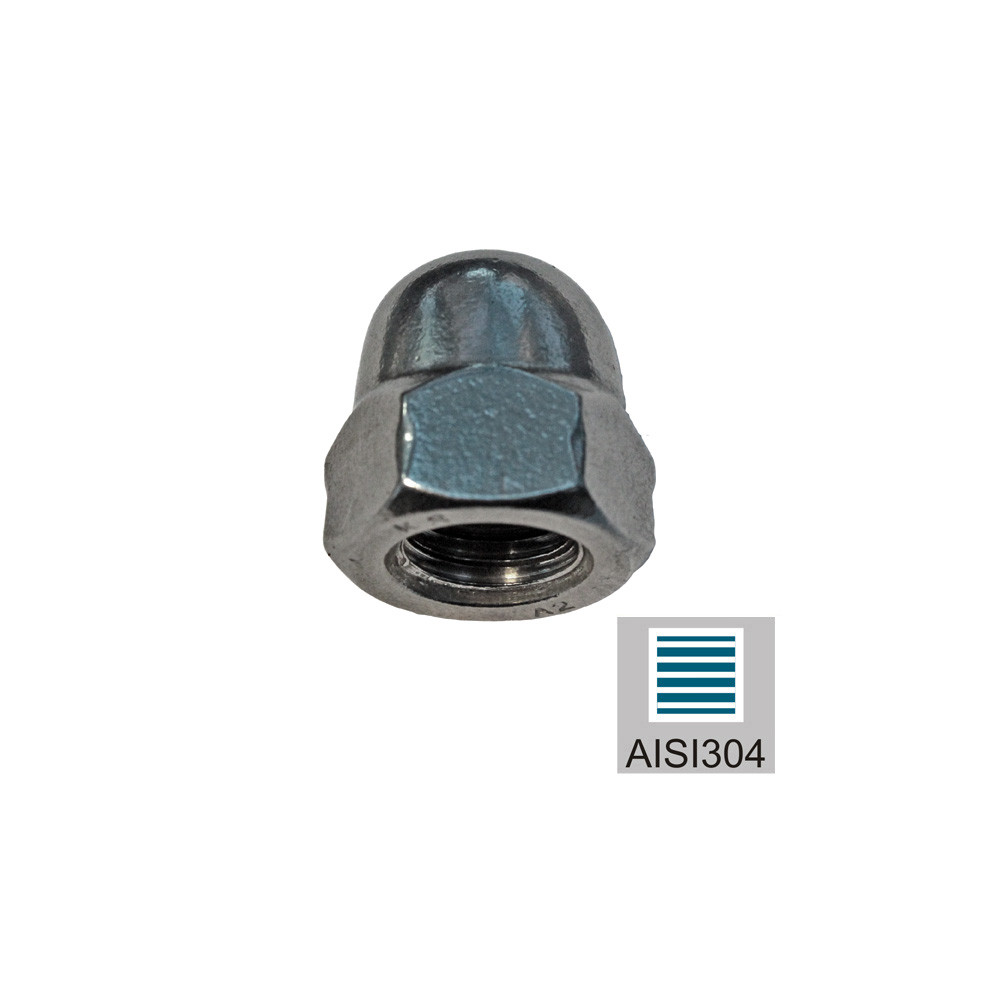 Nakrętka kołpakowa, Nierdzewna, M10