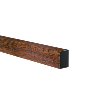 Aluminiowy wypełniacz ogrodzenia 40x60x1 - 6000mm ciemny orzech