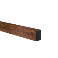 Aluminiowy wypełniacz ogrodzenia 40x60x1 - 6000mm ciemny orzech