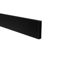 Wypełniacz ogrodzenia aluminiowego 20x100x1,1 - 6000mm czarny R9005