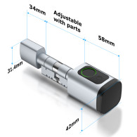 Cylinder cylindryczny dwustronny 70-120 mm SMART