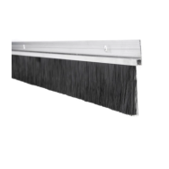 Listwa uszczelniająca ze szczotką do drzwi i bram, aluminium