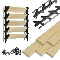 Ruchomy system plastikowy - żaluzja - para (lewa + prawa)