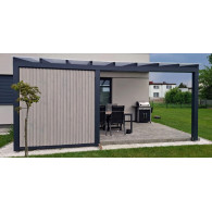 Ruchomy system aluminiowy - pionowy, żaluzjowy - para (lewy + prawy)