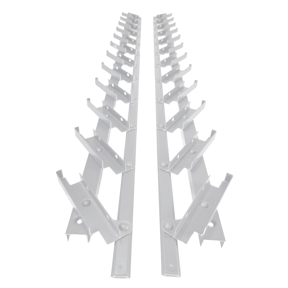Ruchomy system aluminiowy - pionowy, żaluzjowy - para (lewy + prawy)