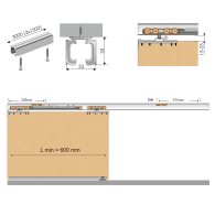 Okucia do żaluzji - pręt AL 60kg