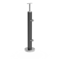 Słupek do balustrady ze stali Nierdzewnej, Kotwienie górne