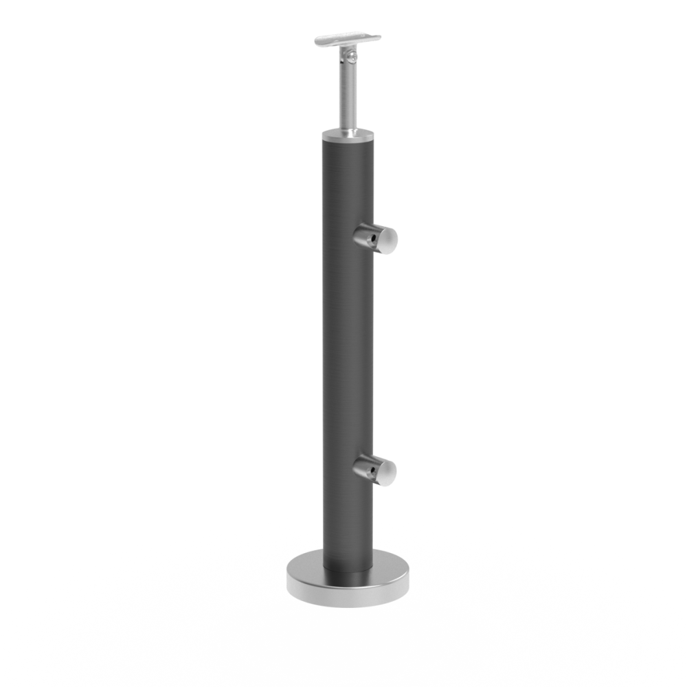 Słupek do balustrady ze stali Nierdzewnej, Kotwienie górne