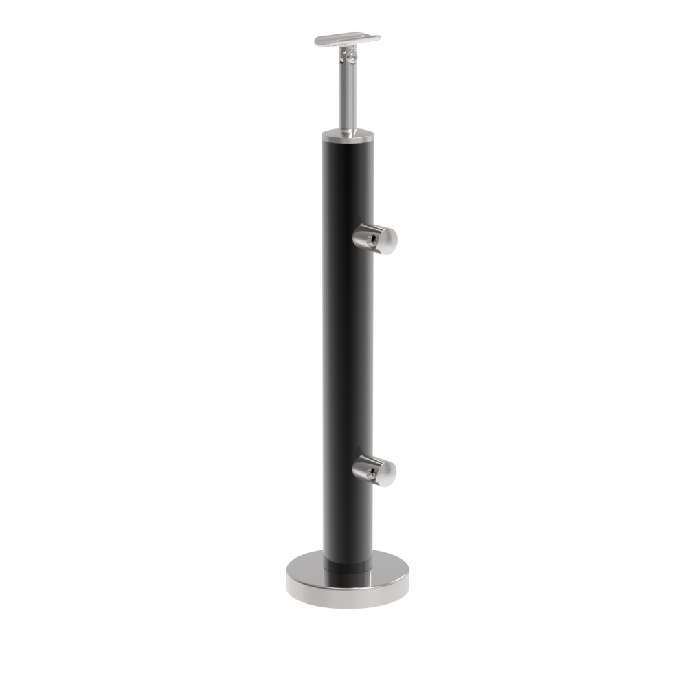 Słupek do balustrady ze stali Nierdzewnej, Kotwienie górne