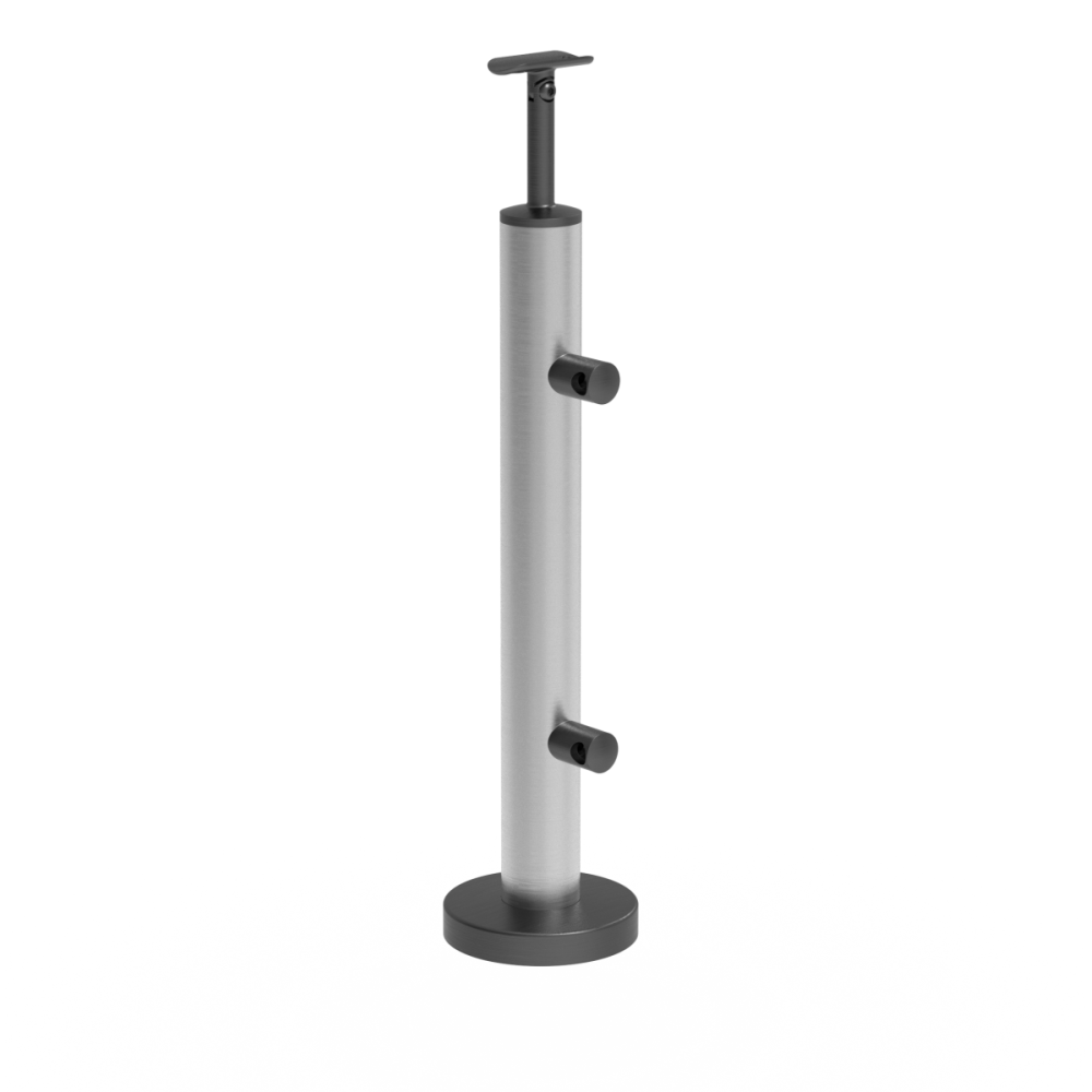 Słupek do balustrady ze stali Nierdzewnej, Kotwienie górne