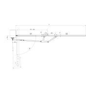 Mechanizm składania do bram skrzydłowych
